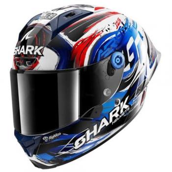 SHARK Casco Aeron GP FIM Racing Replica Zarco Bianco/Nero/Blue