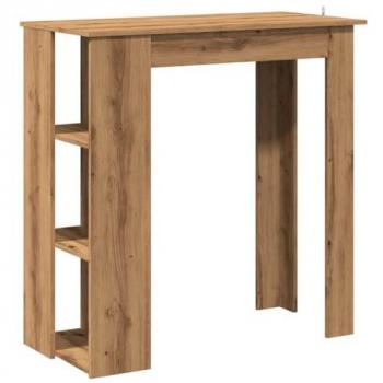 Tavolo Bar Ripiano Rovere Artigianale 102x50x103,5cm Truciolato - Vidaxl
