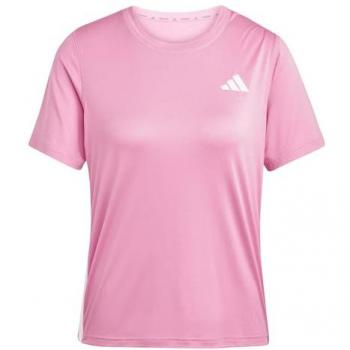 Camiseta Fitness Rosa y Blanco adidas Train Essentials