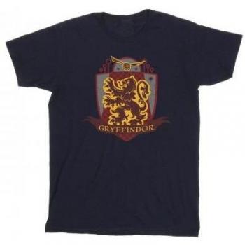White Gryffindor Chest Badge Tee