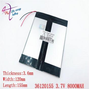 3.7V 8000mAh Polymer Battery for Tablet PC