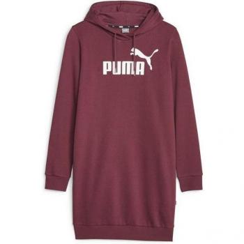Vestido con capucha Puma para mujer color granate