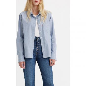 Levi's Camisa de mujer de manga larga lisa