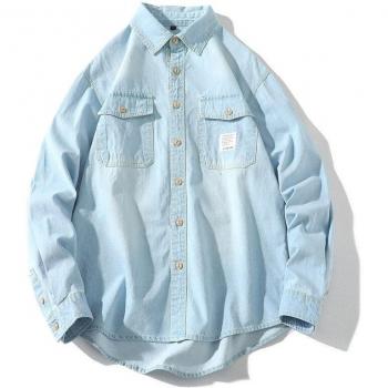 Chaqueta Vaquera Suelta Delgada Coreana para Hombre - Estilo Estudiante, Moda Atractiva 2022