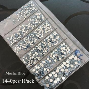 1440pcs Mocha Flatback Glass Strass for Nail Art