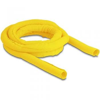 DeLOCK Manicotto Intrecciato Autochiudente 2 m x 19 mm – Resistente al Calore Giallo