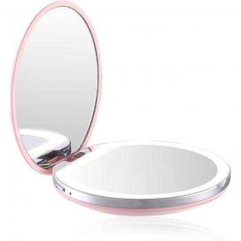 Portable 3X Magnifying Handheld Makeup Mirror with LED