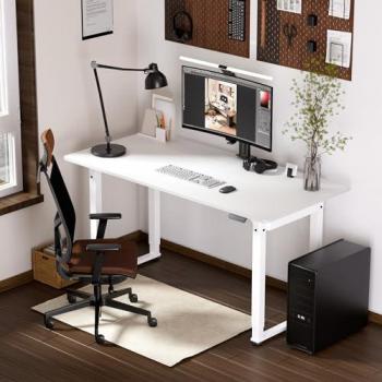 Protec Kirkkonummi: Scrivania con Piano 180×80 cm, Alt. Regolabile – Bianco