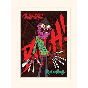 Stampa 30X40 Cm Rick And Morty Scary Terry