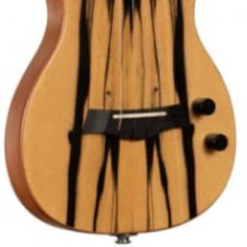 KALA Ukulele Solid Body Electric Series Artist Signature Model Sunny and the Black Pack White Ebony Top Tenor Electric Specification KA-SB-SUN-T_W/BAG