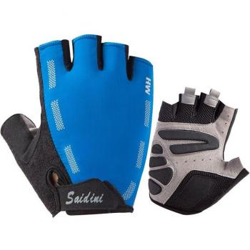 Thermal Half Finger Cycling Gloves - Black Thin Protective Gear for Sports