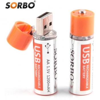 Sorbo AA Li‑Po Recharging Battery 1200 mAh