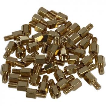 50 Pcs M3 Brass Standoffs 5mm