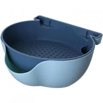 Double-Layer Snack Bowl with Phone Holder