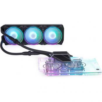 Alphacool Eiswolf 2 AIO Raffreddatore di liquidi per schede grafiche 12 cm Nero, Trasparente