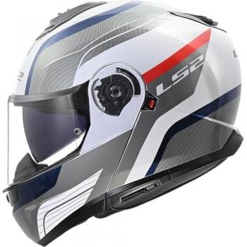 LS2 Casco Modular FF908 Strobe II Blanco-Azul-Rojo