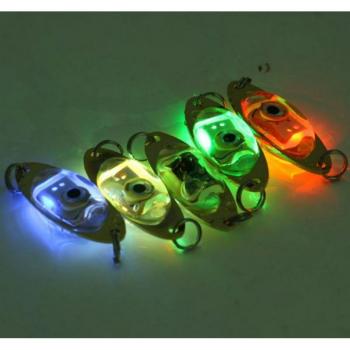 1pc Outdoor Fishing Light 2.4 inch Flash Lamp LED Deep Underwater Eye Shape
