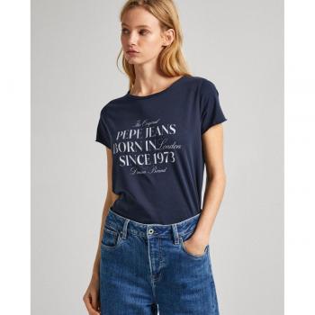 T-Shirt Pepe Jeans Jasmine Kurzarm dunkelblau Damen - S