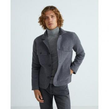 Chaqueta de Hombre FaÇonnable de Lana Gris