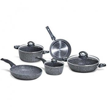 Alluminio, Grigio (Pietra), Batteria 8 Pezzi Y0C6SET004