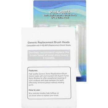8 pièces HX-6074 têtes de brosse à dents électrique générique de remplacement