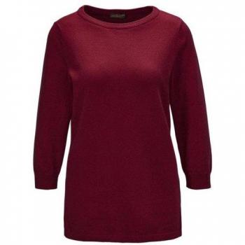 Goldner Fashion Pullover aus feinem Garn - bordeaux - Größe 23