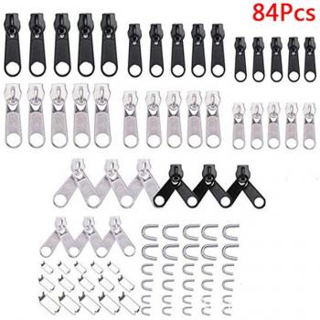 84pcs Metal Zip Head Replacement Kit