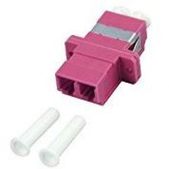 LWL-Kupplung, LC-Buchse/LC-Buchse, 50/125u Multimode, duplex, PVC, Keramikhülse, OM4