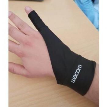 1-Finger Digital Tablet Glove - Grey, Black, Red