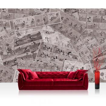 Mickey Mouse Vliestapete – Disney Kindertapete Grau 152,5x104 cm