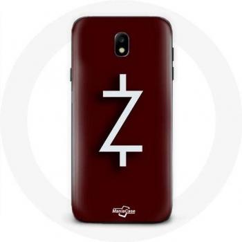 Coque Ozark Rouge pour Samsung Galaxy J5 2017 - Logo Z Blanc sur Fond Rouge