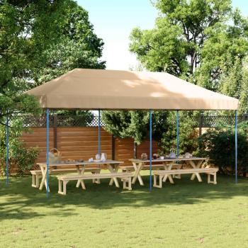 Beige Pop-Up Party Tent 580x292x315 cm