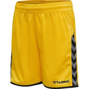 Hummel Childrens' Yellow/Black Authentic Poly Shorts