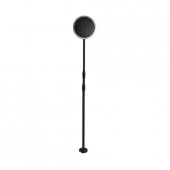 W Lampada da giardino solare LED con corpo bianco e nero 3000K