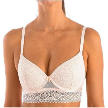 Selene Lydia Lace Underwire Bra - Pink - Size 42B