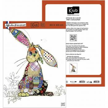 Kook Lapin Kiub Wandposter – 30 × 40 cm