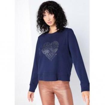Sudadera Corazón Azul Marítimo