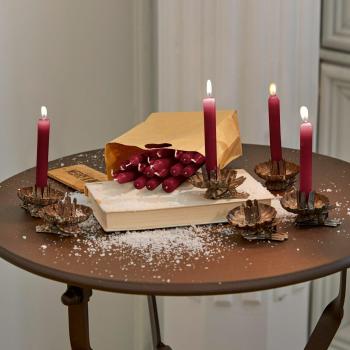Set di 20 candele Noufa rosse (10 cm)