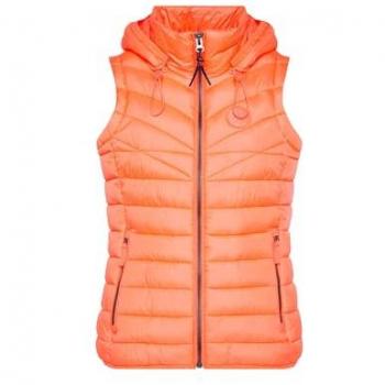 Steppweste SOCCX Gr. L, orange, Damen, Material: 100% Polyester