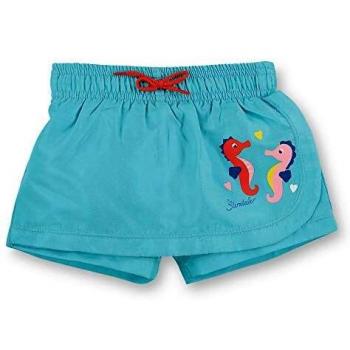 Sternenwind Schwimmrock für Mädchen – UV‑30+ (Meeresblau)
