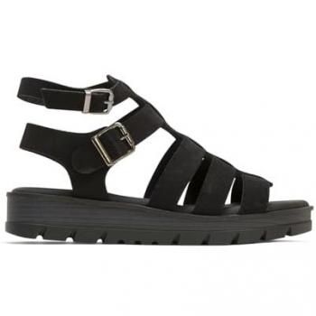 Sandalias Cuña Elegance Negro