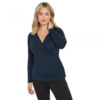 M & Co T-shirt Long Manche 44 Bleu