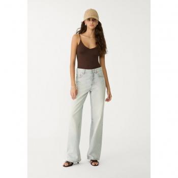 Jean Large Droit Stradivarius - Gris 14