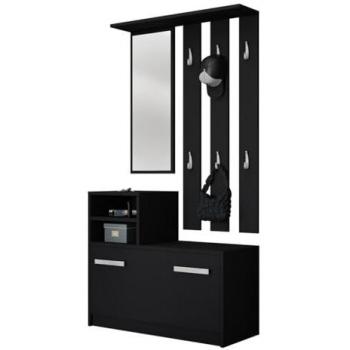 Garderoben-Set Kolom mit Spiegel und Schuhschrank
