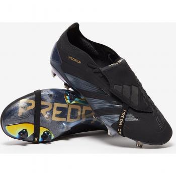 Adidas Predator Elite Fold-over Tongue Fg Dark Spark - Core Black/carbon/gold Metallic - Grass (Fg)