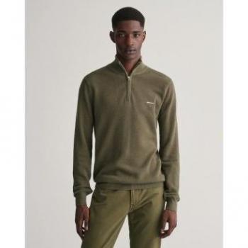 Jersey Media Cremallera Gant 8040523 Marrón