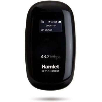 HAMLET ROUTER WI-FI 3G CONDIVISIONE RETE FINO A 10 DISPOSITIVI CON SLOT MICRO SD FINO A 32 GB BLACK
