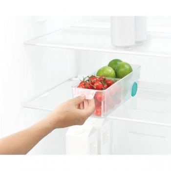 Contenitore Per Frigorifero Con Maniglia E Ruote 30x10cm