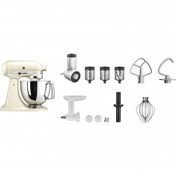 KitchenAid 5KSM125EAC Küchenmaschine in Creme mit Zubehör