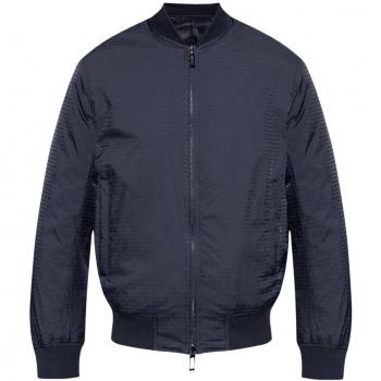 Emporio Armani Daunen-Feder Bomberjacke in Marine, Größe 48